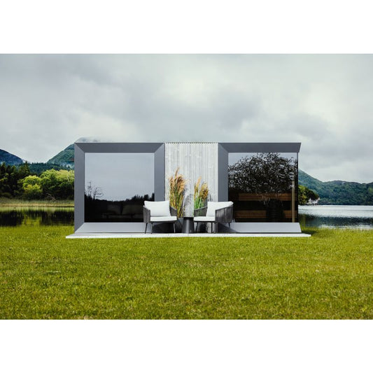 Genevas St. Moritz 5 Person Outdoor Sauna with Shower Room