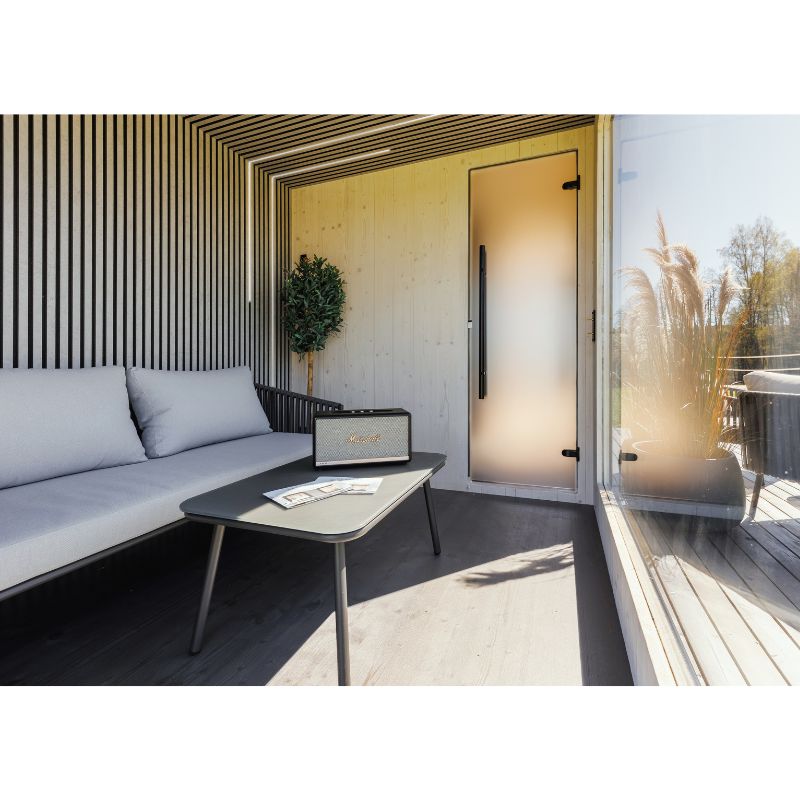 Genevas St. Moritz 5 Person Outdoor Sauna with Shower Room