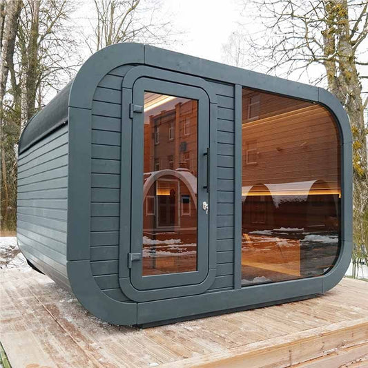 Viking Industrier Luna 6-8 Person Outdoor Sauna with Changing Room