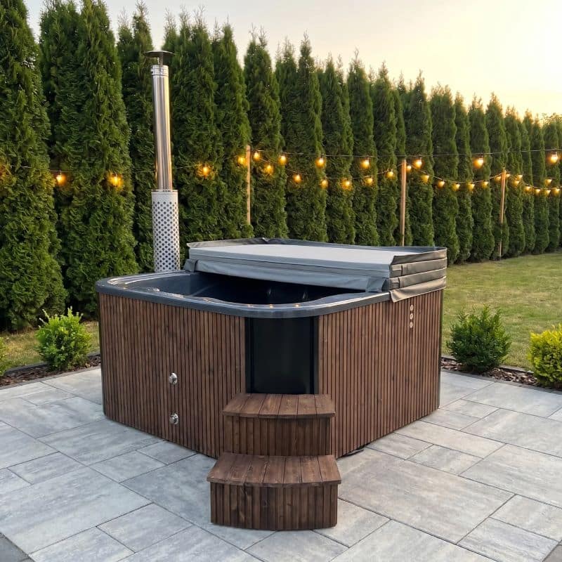 Azure - Luxury Square Hot Tub by Whatagarden