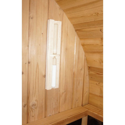 Canadian Spa Company Outdoor Oval Barrel Sauna Combination Infrared/ Traditional KY-10026