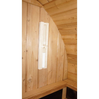 Canadian Spa Company Outdoor Oval Barrel Sauna Combination Infrared/ Traditional KY-10026