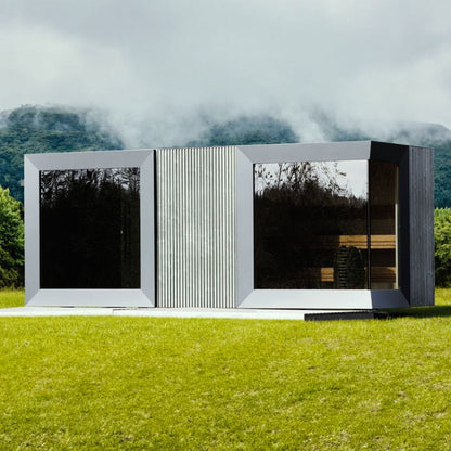 Genevas St. Moritz 5 Person Outdoor Sauna with Shower Room