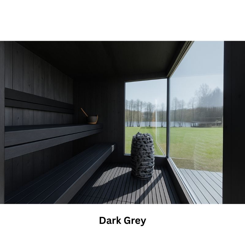 Genevas St. Moritz 5 Person Outdoor Sauna with Shower Room