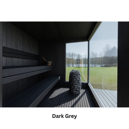 Genevas St. Moritz 5 Person Outdoor Sauna with Shower Room