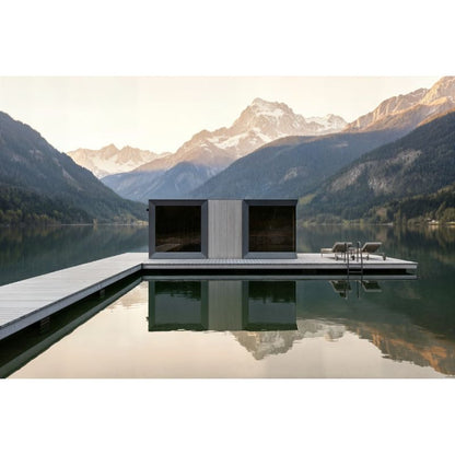 Genevas St. Moritz 5 Person Outdoor Sauna with Shower Room
