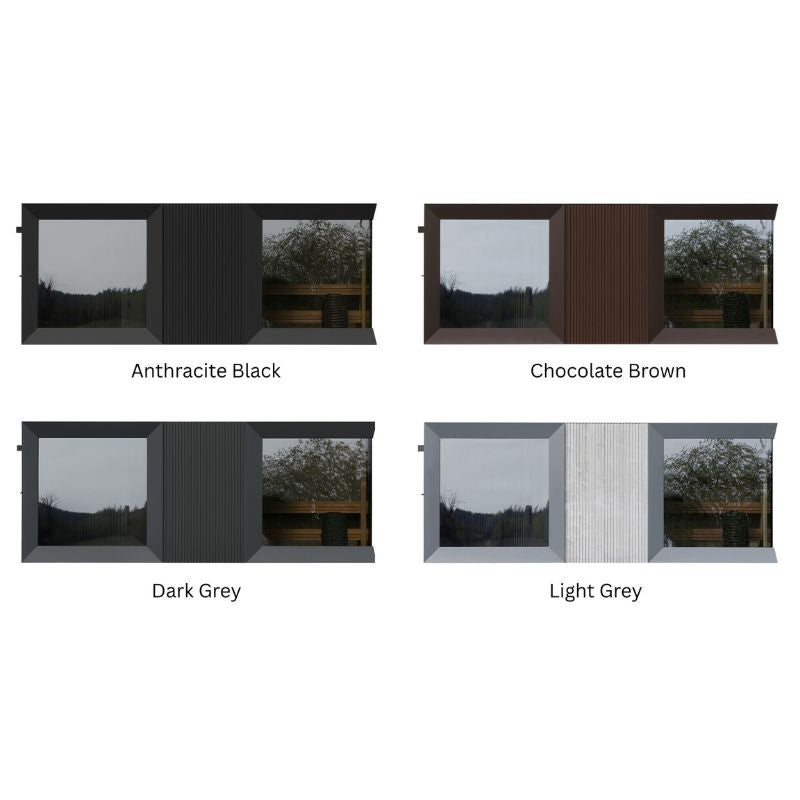 Genevas St. Moritz 5 Person Outdoor Sauna with Shower Room