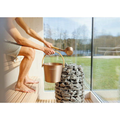 Genevas St. Moritz 5 Person Outdoor Sauna with Shower Room