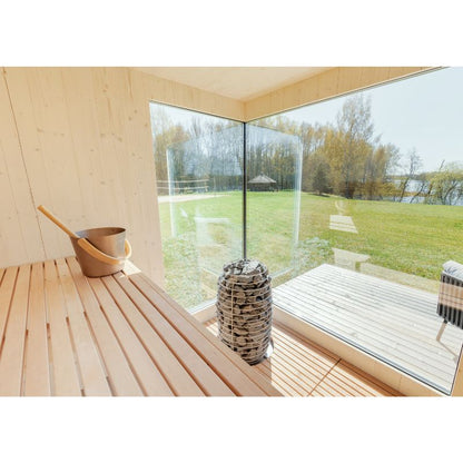 Genevas St. Moritz 5 Person Outdoor Sauna with Shower Room