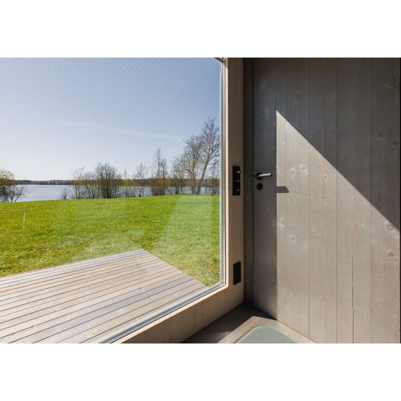 Genevas St. Moritz 5 Person Outdoor Sauna with Shower Room