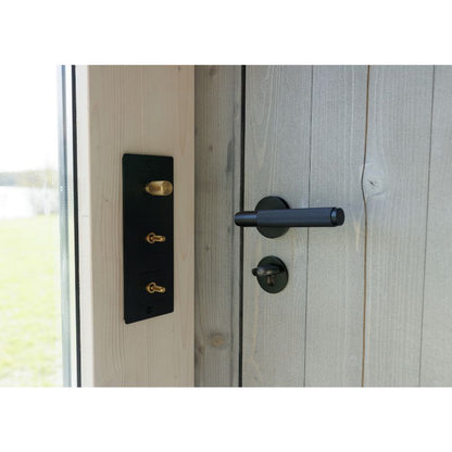 Genevas St. Moritz 5 Person Outdoor Sauna with Shower Room