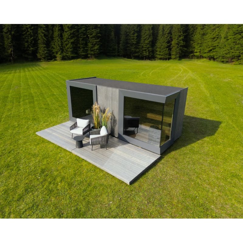 Genevas St. Moritz 5 Person Outdoor Sauna with Shower Room