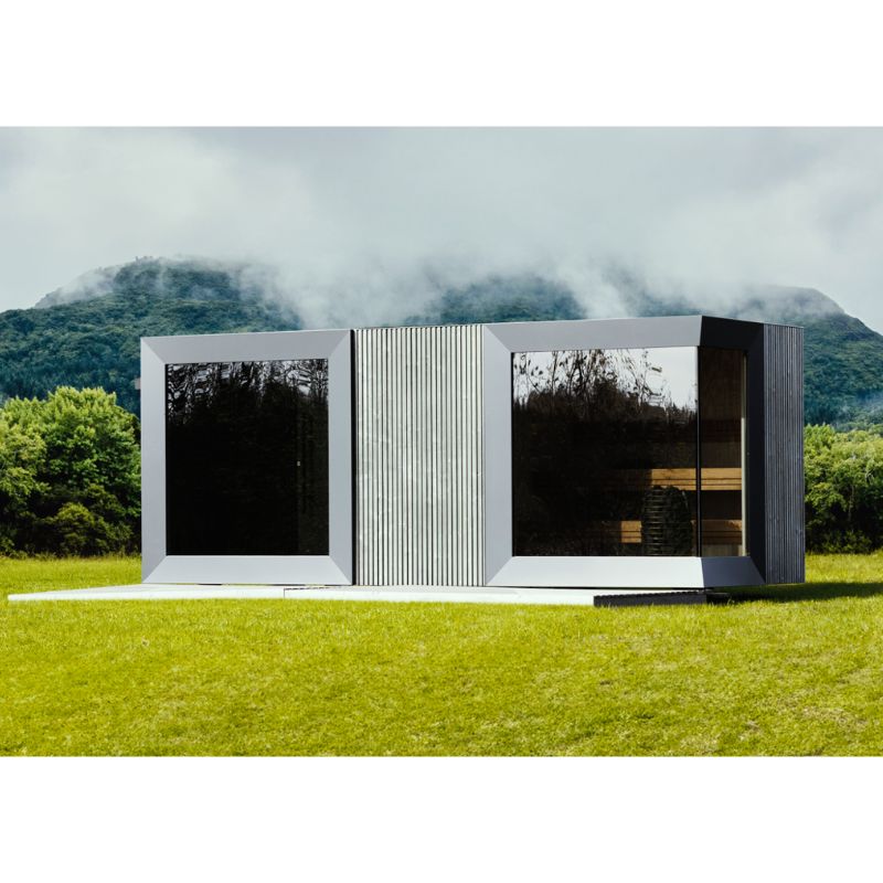 Genevas St. Moritz 5 Person Outdoor Sauna with Shower Room