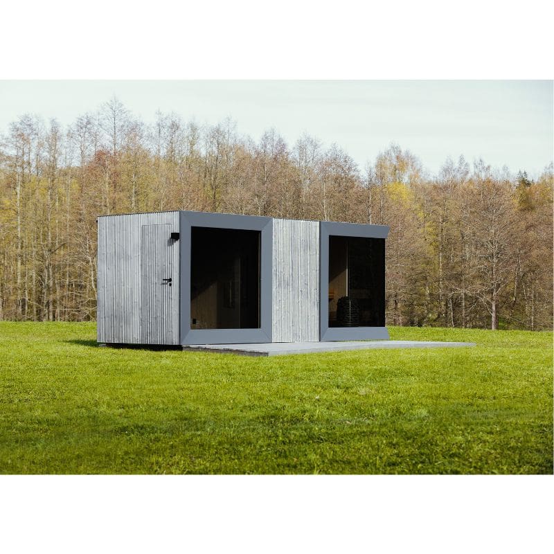Genevas St. Moritz 5 Person Outdoor Sauna with Shower Room