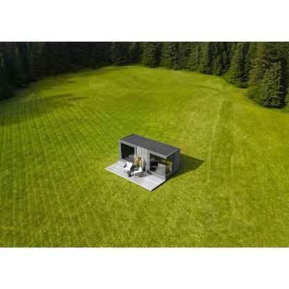 Genevas St. Moritz 5 Person Outdoor Sauna with Shower Room