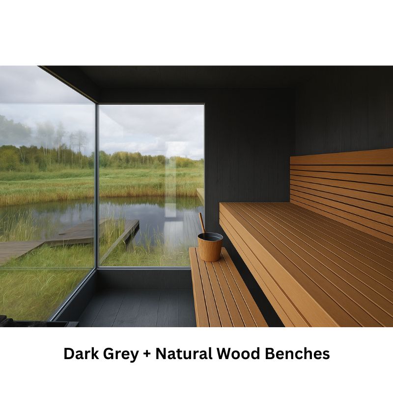 Genevas Zermatt 5 Person Outdoor Sauna with Changing Room