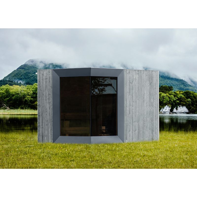 Genevas Zermatt 5 Person Outdoor Sauna with Changing Room