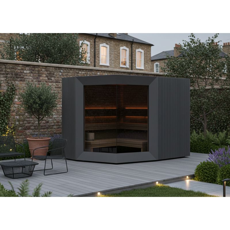 Genevas Zermatt 5 Person Outdoor Sauna with Changing Room