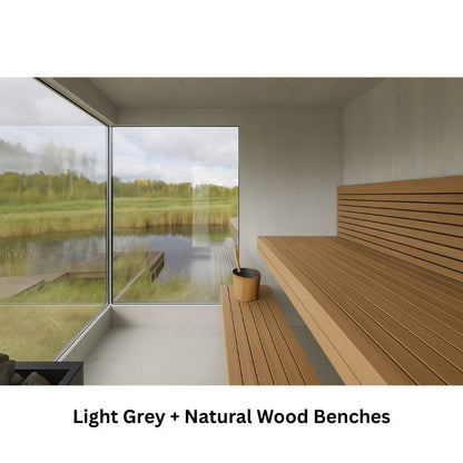 Genevas Zermatt 5 Person Outdoor Sauna with Changing Room