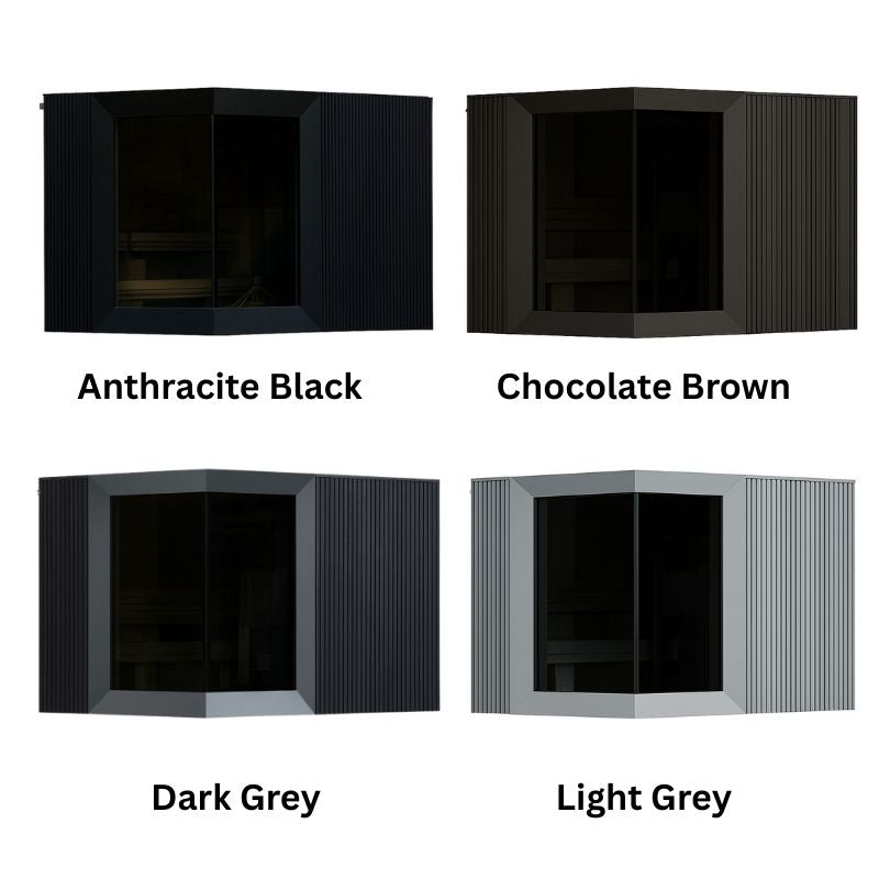 Genevas Zermatt 5 Person Outdoor Sauna with Changing Room