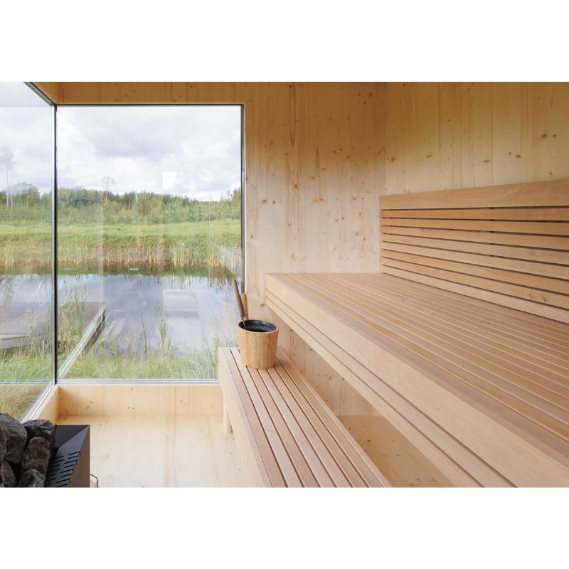 Genevas Zermatt 5 Person Outdoor Sauna with Changing Room