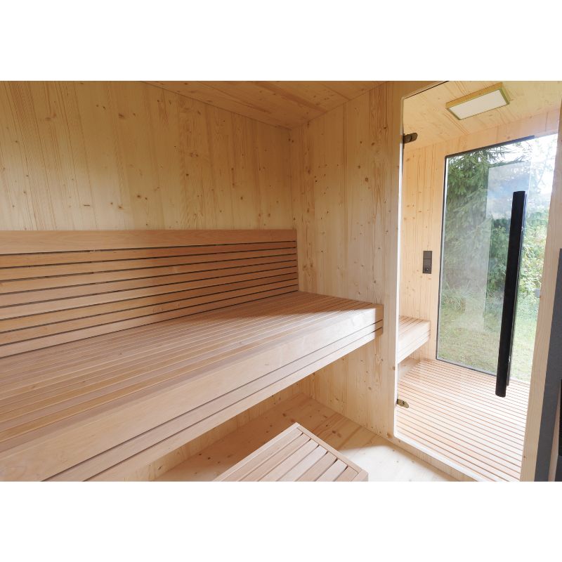 Genevas Zermatt 5 Person Outdoor Sauna with Changing Room