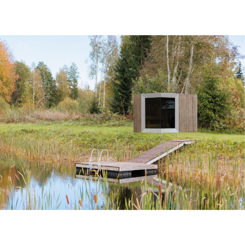 Genevas Zermatt 5 Person Outdoor Sauna with Changing Room