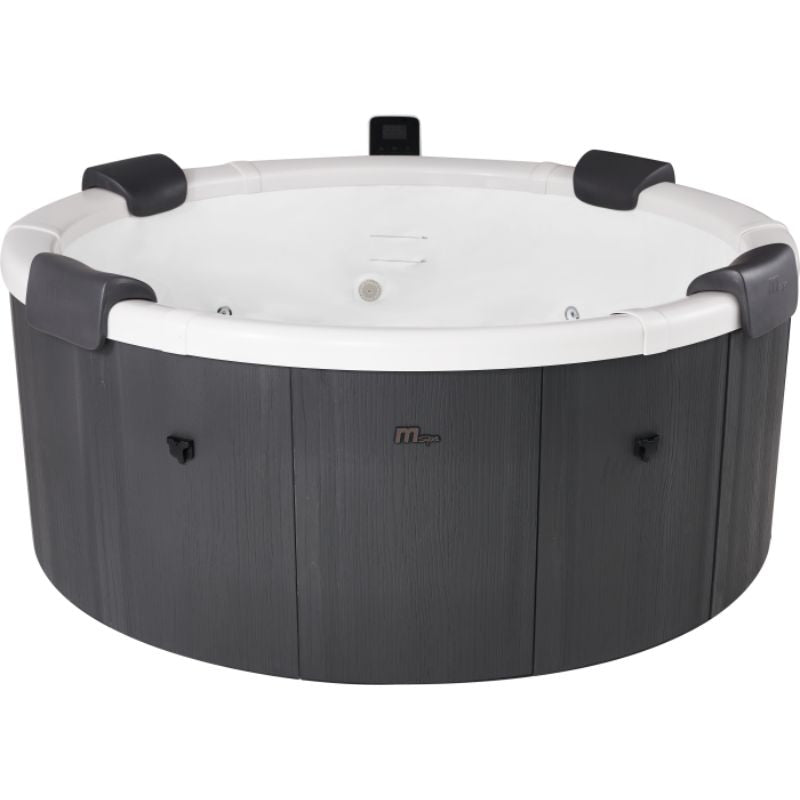 MSpa Denver Carbon Grey 6 Person Portable Hot Tub | WiFi Control | 13A Plug & Play | 2026 Model