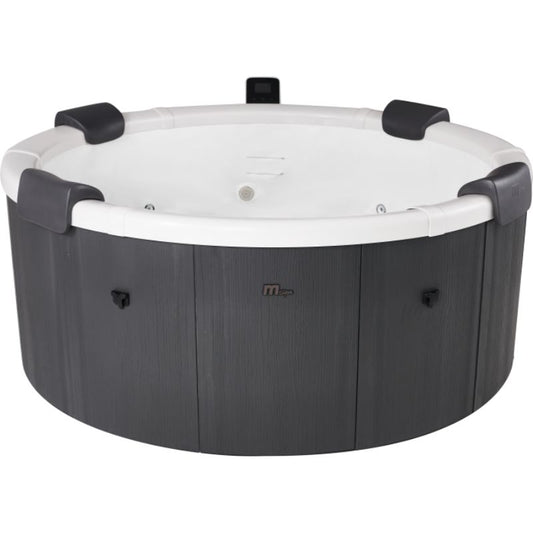MSpa Denver Carbon Grey 6 Person Portable Hot Tub | WiFi Control | 13A Plug & Play | 2026 Model