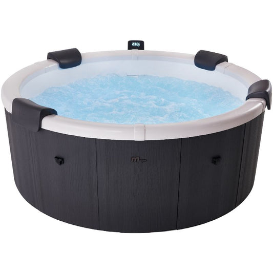 MSpa Denver Carbon Grey 6 Person Portable Hot Tub | WiFi Control | 13A Plug & Play | 2026 Model