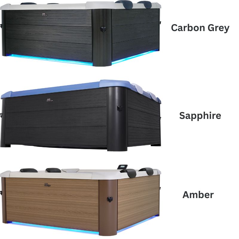 MSpa Oslo Carbon Grey 4-6 Person Hot Tub | WiFi Control | 13A Plug & Play | 2025 Model