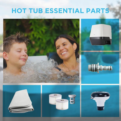 MSpa Oslo Carbon Grey 4-6 Person Hot Tub | WiFi Control | 13A Plug & Play | 2025 Model