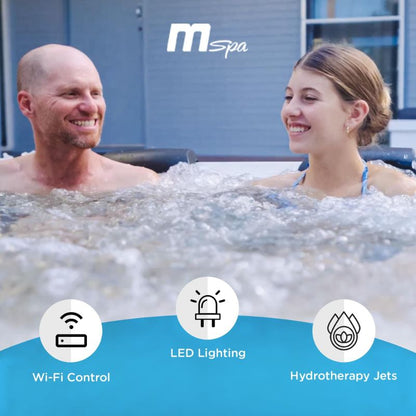 MSpa Oslo Carbon Grey 4-6 Person Hot Tub | WiFi Control | 13A Plug & Play | 2025 Model