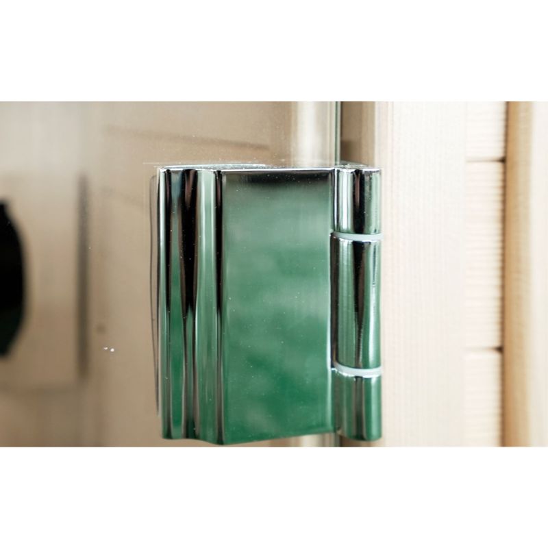SaunaMed 1 Person Classic Hemlock FAR Infrared Domestic Indoor Sauna - EMR Neutral - 13A Plug & Play
