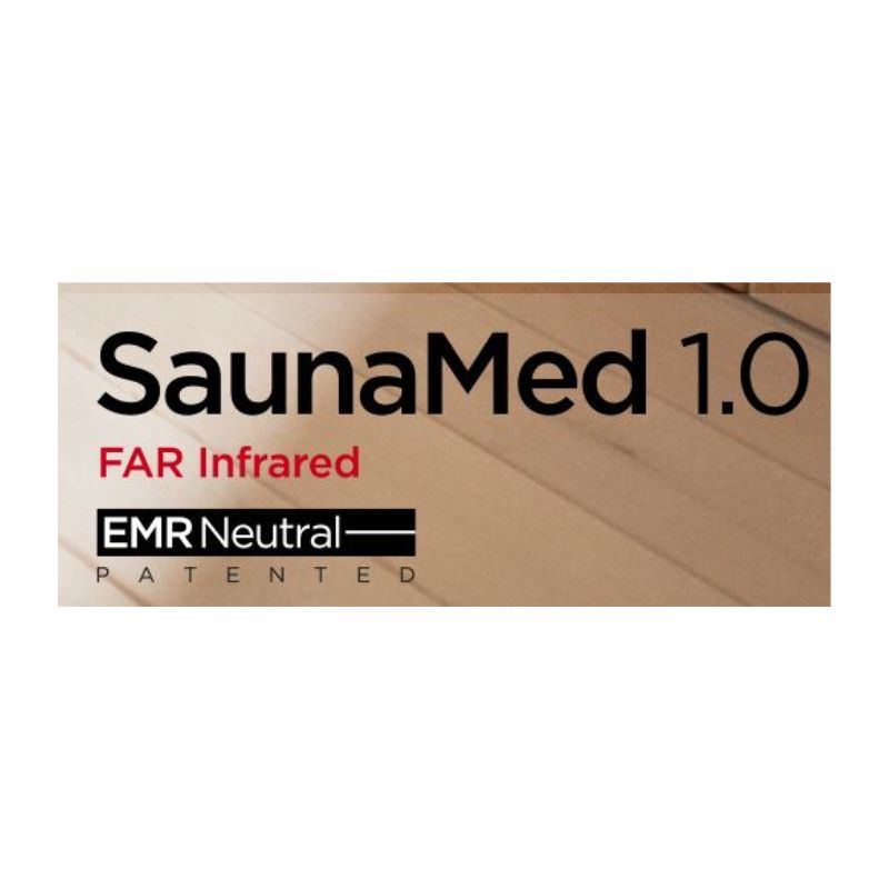 SaunaMed 1 Person Classic Hemlock FAR Infrared Domestic Indoor Sauna - EMR Neutral - 13A Plug & Play