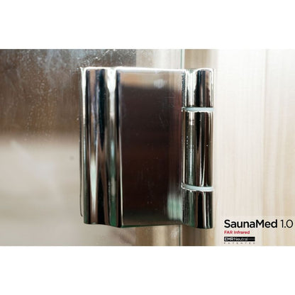SaunaMed 4 Person Classic Hemlock FAR Infrared Domestic Indoor Sauna - EMR Neutral - 13A Plug & Play