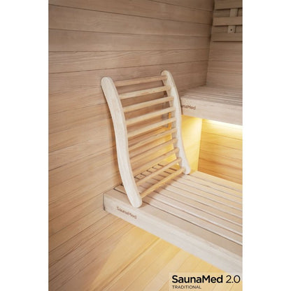 SaunaMed 6 Person Traditional Hemlock Domestic Indoor Sauna