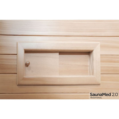 SaunaMed 6 Person Traditional Hemlock Domestic Indoor Sauna