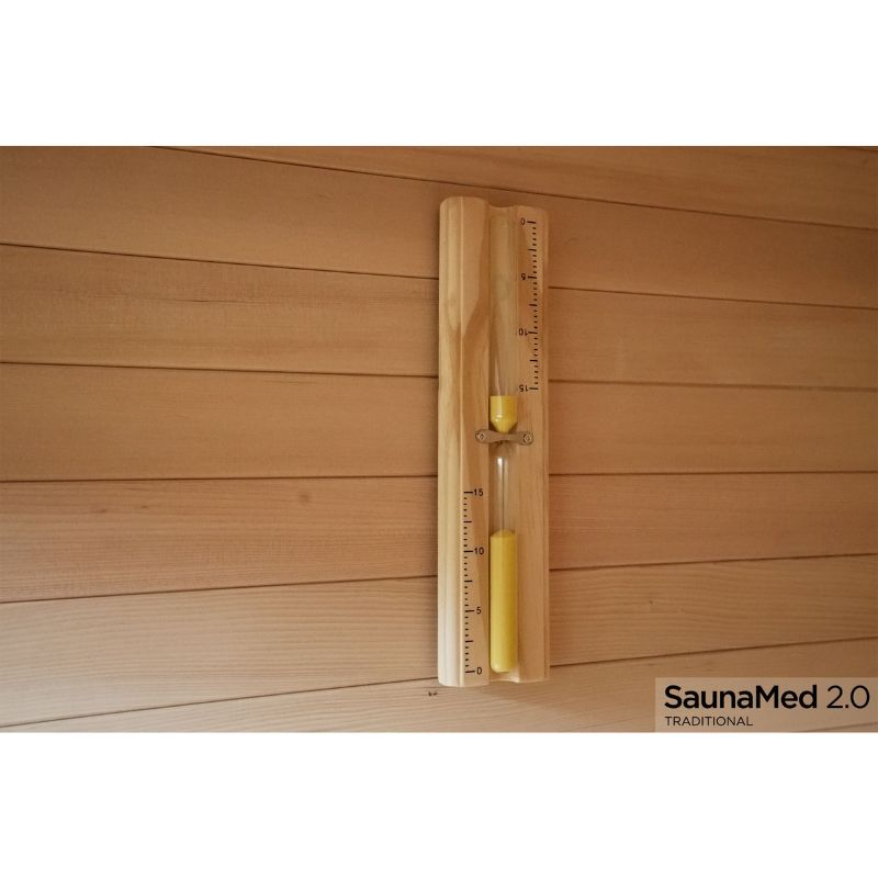 SaunaMed 6 Person Traditional Hemlock Domestic Indoor Sauna