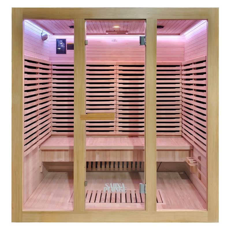 SaunaPlunge - The Dales Glow 4 Person Indoor Infrared Sauna
