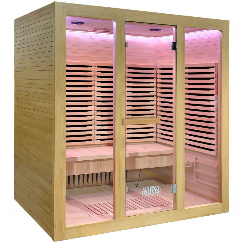 SaunaPlunge - The Dales Glow 4 Person Indoor Infrared Sauna