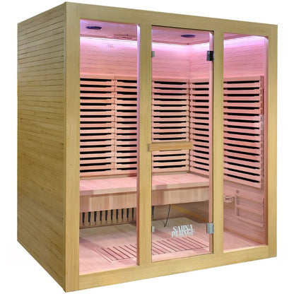 SaunaPlunge - The Dales Glow 4 Person Indoor Infrared Sauna