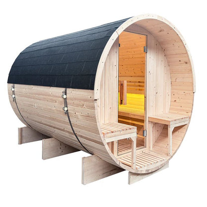 SaunaPlunge - The Pennine Barrel Traditional Outdoor Luxury 4-6 Person Sauna