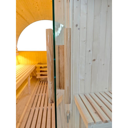 SaunaPlunge - The Pennine Barrel Traditional Outdoor Luxury 4-6 Person Sauna