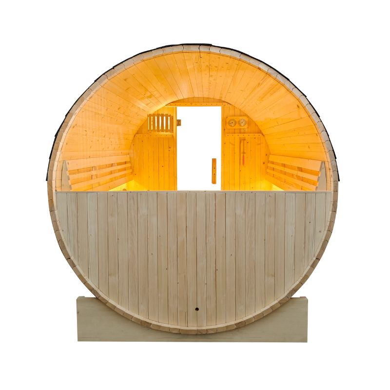 SaunaPlunge - The Pennine Barrel Traditional Outdoor Luxury 4-6 Person Sauna