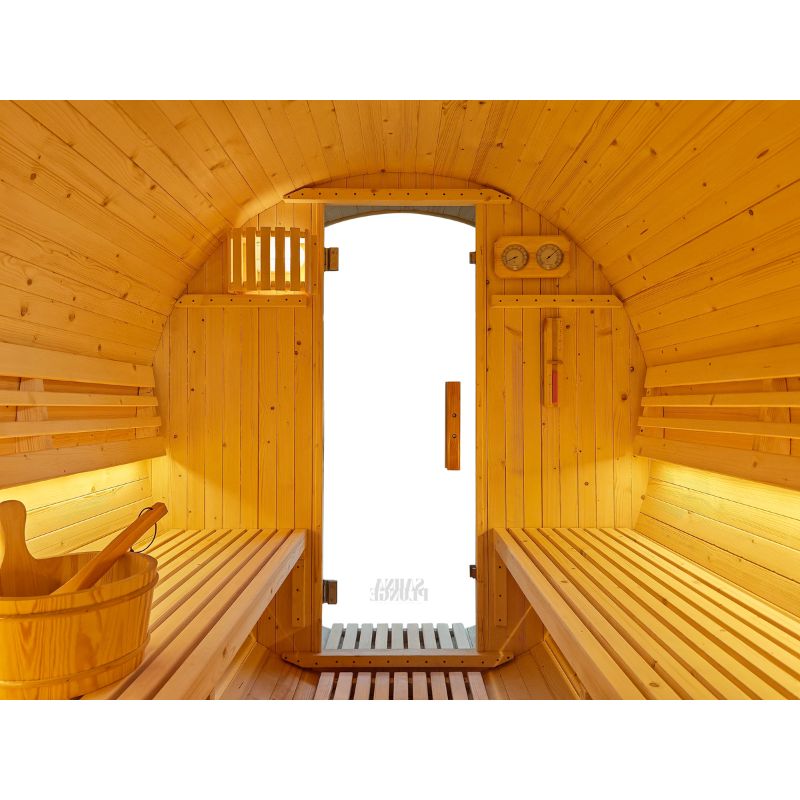 SaunaPlunge - The Pennine Barrel Traditional Outdoor Luxury 4-6 Person Sauna