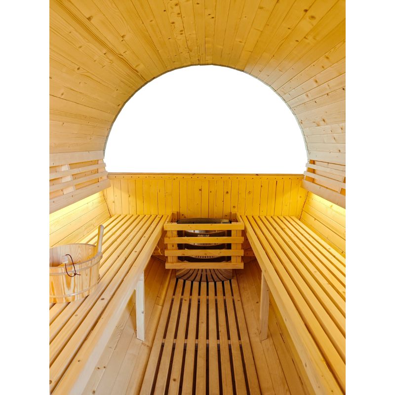 SaunaPlunge - The Pennine Barrel Traditional Outdoor Luxury 4-6 Person Sauna