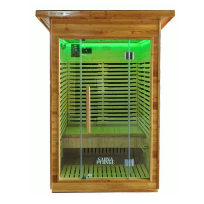 SaunaPlunge - The Yorkshire Cabin - Thermo Treated Outdoor Infrared 2 Person Sauna