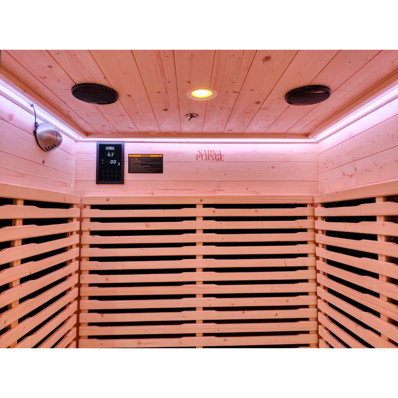 SaunaPlunge - The Yorkshire Cabin - Thermo Treated Outdoor Infrared 2 Person Sauna