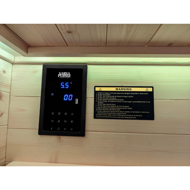 SaunaPlunge - The Yorkshire Cabin - Thermo Treated Outdoor Infrared 2 Person Sauna